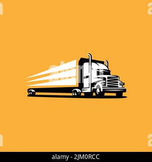 Eine Vorlage eines LKW-Firmenlogos Stock Vektor