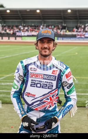 Adam Ellis - Speedway British Final - National Speedway Stadium, Manchester - 1. August 2022 Stockfoto