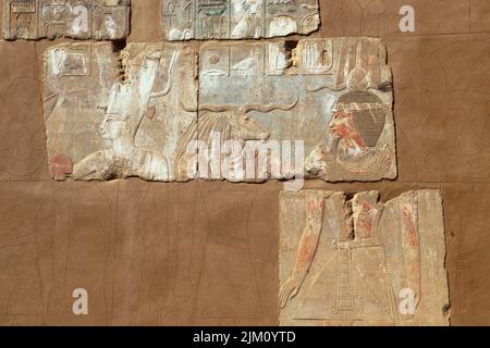 Satet-Tempel auf der Insel Elephantine in Assuan Stockfoto