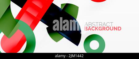 Farbe geometrische Streifen, Linien abstrakten Hintergrund. Minimale geometrische Vorlage für Tapete, Banner, Präsentation Stock Vektor