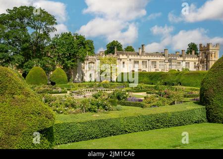 Gärten von Sudeley Castle, Winchcombe, Gloucestershire, England Stockfoto