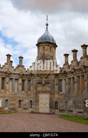 Floors Castle, Roxburgh Estate, Scottish Borders, Schottland, das größte bewohnte Gebäude in Schottland Stockfoto