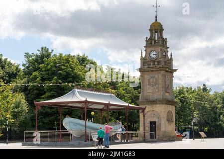 Das Tyne-Rettungsboot - das 2. Älteste überlebende Rettungsboot der Welt, gebaut 1833 in South Shields, South Tyneside, Großbritannien. Stockfoto