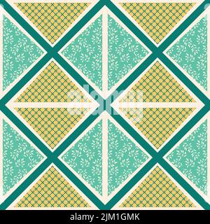 Vektor nahtlose florale bunte Muster für Textilien, Tapeten, Möbel, Wohnkultur etc. Stock Vektor