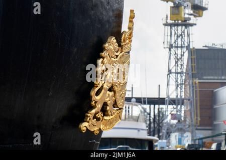 Emblem Auf Dem Schorpioen-Schiff In Den Helder Niederlande 23-9-2019 Stockfoto