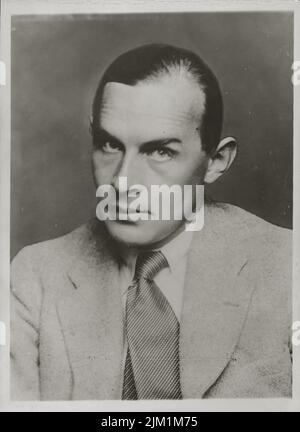 Porträt des Schriftstellers Erich Maria Remarque (1898-1970). Museum: PRIVATE SAMMLUNG. Autor: ANONYM. Stockfoto