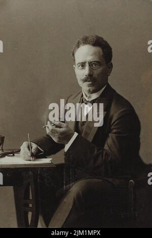 Porträt von Karl Liebknecht (1871-1919). Museum: PRIVATE SAMMLUNG. Autor: ANONYM. Stockfoto