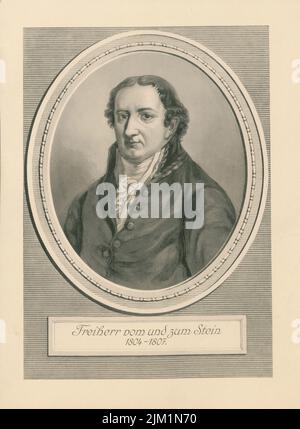 Porträt von Heinrich Friedrich Karl vom und zum Stein (1757-1831). Museum: PRIVATE SAMMLUNG. Autor: ANONYM. Stockfoto