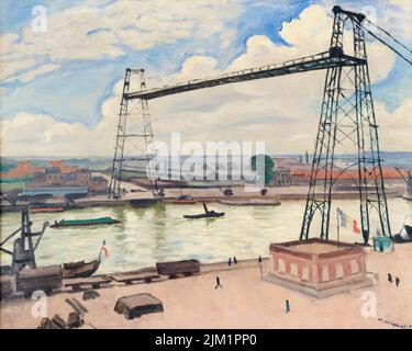 Albert Marquet, Rouen, Le Pont Transbordeur, Ölgemälde auf Leinwand, 1912 Stockfoto