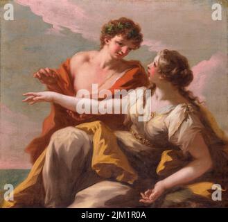 Giovanni Antonio Pellegrini, Bacchus und Ariadne, Ölgemälde auf Leinwand, 1720-1729 Stockfoto