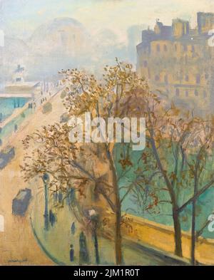Albert Marquet Gemälde, Le Pont-Neuf, Brume D’Automne, Öl auf Leinwand, 1938 Stockfoto