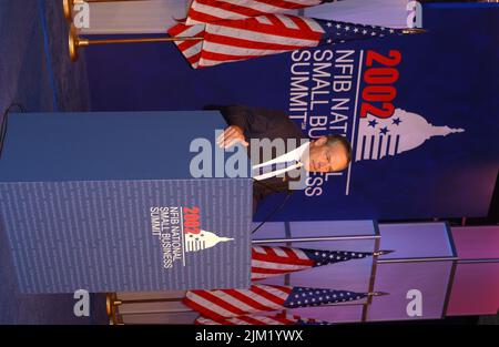 Büro des Sekretärs - SEKRETÄR DONALD EVANS HÄLT KEYNOTE AUF DER NFIB Stockfoto