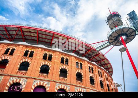 Stierkampfarena in Barcelona, Spanien Stockfoto