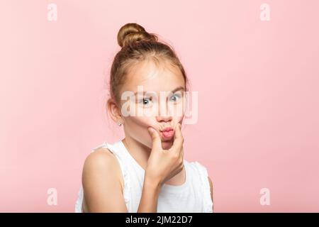 Lustig amüsant Herumtäuschen Pout sorglose Freizeit Stockfoto