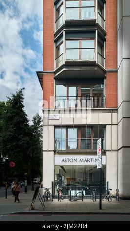 Aston Martin, Park Lane, Mayfair, London, England. Stockfoto
