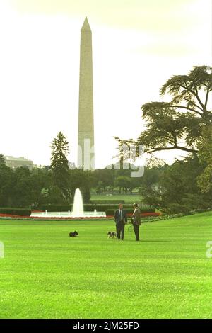 Büro des Sekretärs - FOTOS DES WEISSEN HAUSES MIT SEKRETÄR DONALD EVANS Stockfoto