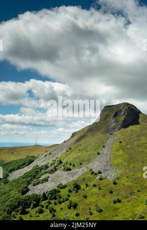 Blick auf Banne d'Ordanche, Regionaler Naturpark der Vulkane der Auvergne, Puy-de-Dome, Auvergne Rhône-Alpes, Frankreich Stockfoto