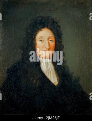 Porträt von Jean de La Fontaine (1621-1695). Museum: PRIVATE SAMMLUNG. Autor: ANONYM. Stockfoto