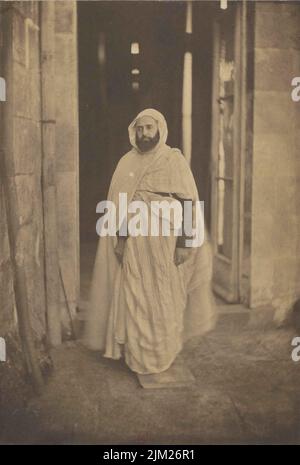 Porträt von Abdelkader ibn Muhieddine (1808-1883) in Amboise. Museum: PRIVATE SAMMLUNG. Autor: Gustave Le Gray. Stockfoto