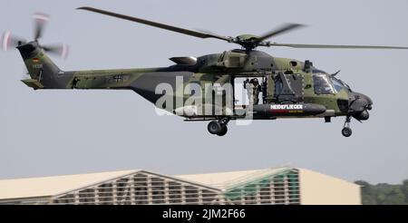 Kampfhubschrauber der deutschen Armee NH90 beim Royal International Air Tattoo Stockfoto