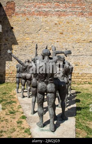 Rumänien, Maramures, Sighetu Marmatiei, Museum und Gedenkstätte für die Opfer des Kommunismus und des Widerstands Stockfoto