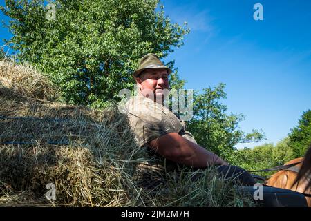 Rumänien, Siebenbürgen, Dorolea, Alltag auf dem Land Stockfoto