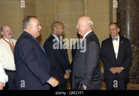 Büro des Sekretärs - 911 EINHALTUNG MIT SEKRETÄR DONALD EVANS Stockfoto