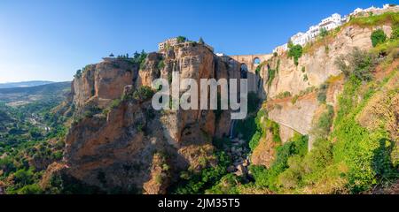 Puente Nuevo oder neue Brücke in Ronda, Spanien Stockfoto