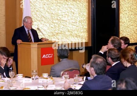 Büro des Sekretärs - FOTOS MIT SEKRETÄR DONALD EVANS AUS JAPAN Stockfoto