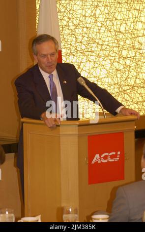 Büro des Sekretärs - FOTOS MIT SEKRETÄR DONALD EVANS AUS JAPAN Stockfoto