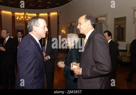 Büro des Sekretärs - FOTOS MIT SEKRETÄR DONALD EVANS AUS JAPAN Stockfoto