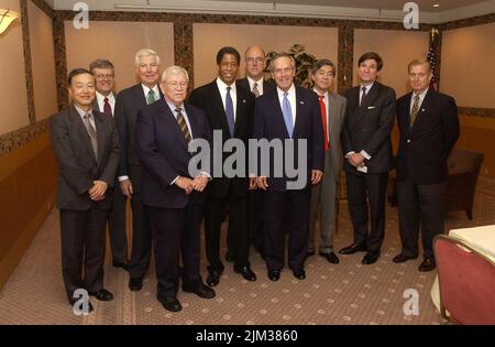 Büro des Sekretärs - FOTOS MIT SEKRETÄR DONALD EVANS AUS JAPAN Stockfoto
