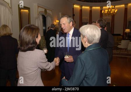 Büro des Sekretärs - FOTOS MIT SEKRETÄR DONALD EVANS AUS JAPAN Stockfoto