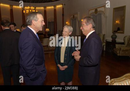 Büro des Sekretärs - FOTOS MIT SEKRETÄR DONALD EVANS AUS JAPAN Stockfoto