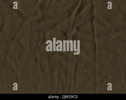 Stoff Kaffee farbige Textur für Hintergrund und Design. Braunfarbener abstrakt gewebter Strickmode im textilen Hintergrund. Stockfoto