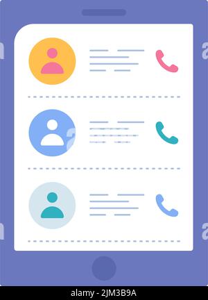 Telefonbuchvektor Telefonverzeichnis-Symbol Stock Vektor