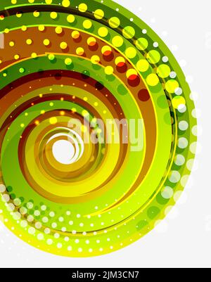 Grüne Wirbel Vektor abstrakten geometrischen Hintergrund Stock Vektor