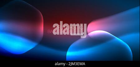 Neon Hexagon Vektor abstrakter Hintergrund Stock Vektor