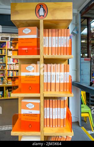 Buchhandlung im Queen Victoria Market in Melbourne, Victoria, Australien. Stockfoto