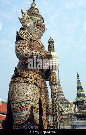 BANGKOK, THAILAND - 11. MÄRZ 2018 Grand Palace und Wat Phra Kaeo Stockfoto