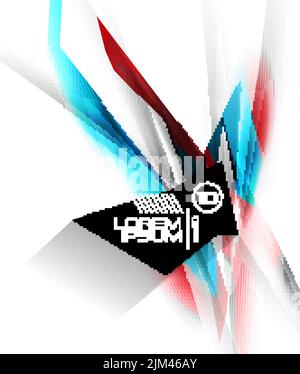 Vector futuristische isolierte Geschäftsbereiche. Für Business-Technologie Hintergründe, Banner, Präsentationen, Infografiken. Stock Vektor