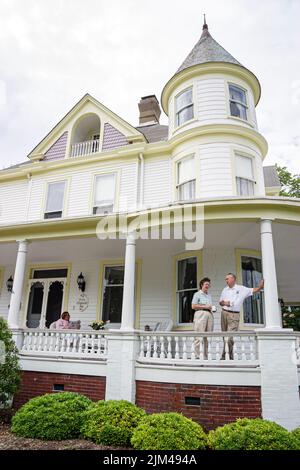 Hampton Virginia, Tidewater Gegend, Victoria Boulevard Historic District, Little England Inn Bed & Breakfast Unterkunft im viktorianischen Stil Besucher Wahrzeichen Stockfoto