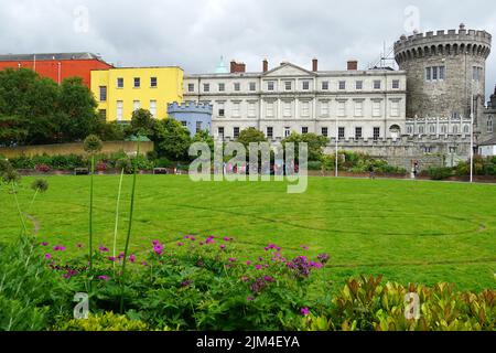 Garden, Dublin Castle, Caisleán Bhaile Átha Cliath, Dublin, Baile Átha Cliath, Irland, Éire, Irland, Írország, Europa Stockfoto