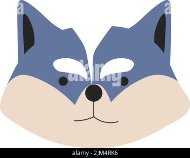 Husky Haustierportrait von Hundefiguren Stock Vektor