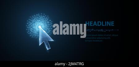 Klicken Sie Auf. Cursor-Zeiger des Computermaus-Pfeils. Klicken Sie hier, kaufen Sie jetzt, online oder, digitales Symbol, Web-Link, Auswahlkonzept. Stock Vektor