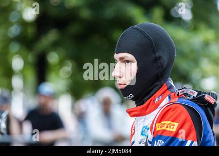 PAJARI Sami (FIN), Ford Fiesta Rally3, Porträt während der Rallye Finnland 2022, 8. Runde der WRC World Rally Car Championship 2022, vom 4. Bis 7. August 2022 in Jyvaskyla, Finnland - Foto Nikos Katikis / DPPI Stockfoto