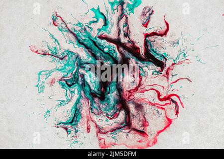 Ein abstraktes Aquarell von Hand bemalt Stockfoto