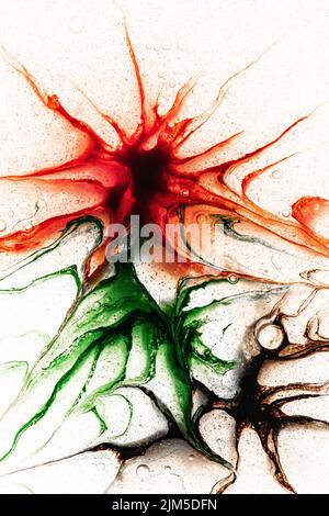 Ein abstraktes Aquarell von Hand bemalt Stockfoto