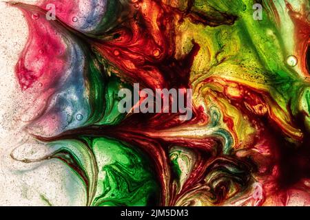 Ein abstraktes Aquarell von Hand bemalt Stockfoto