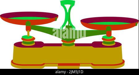 Messgerät für Waage ausgleichen Stock Vektor